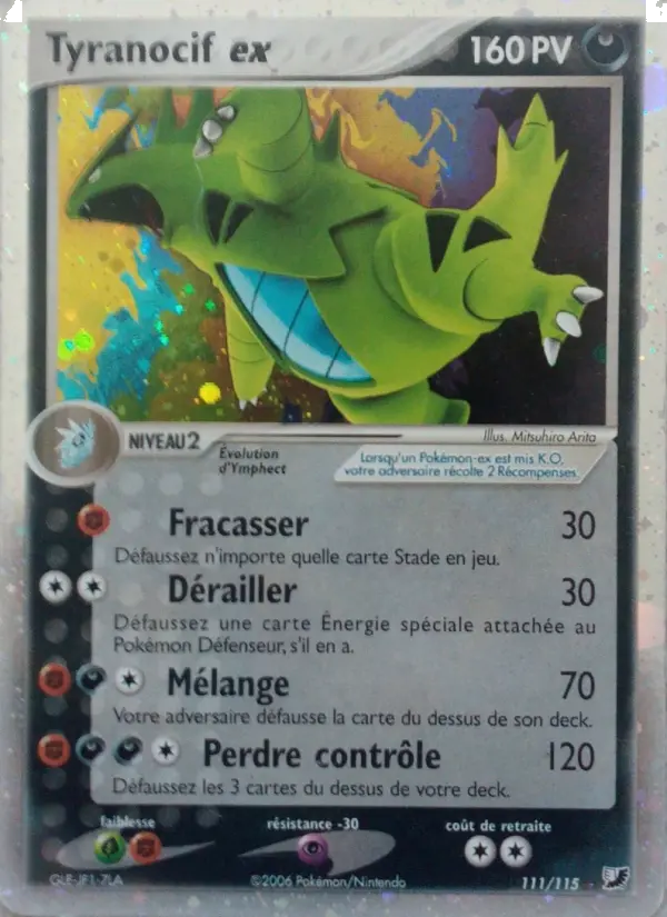 Tyranocif ex – carte Pokémon TCG Rare n°111