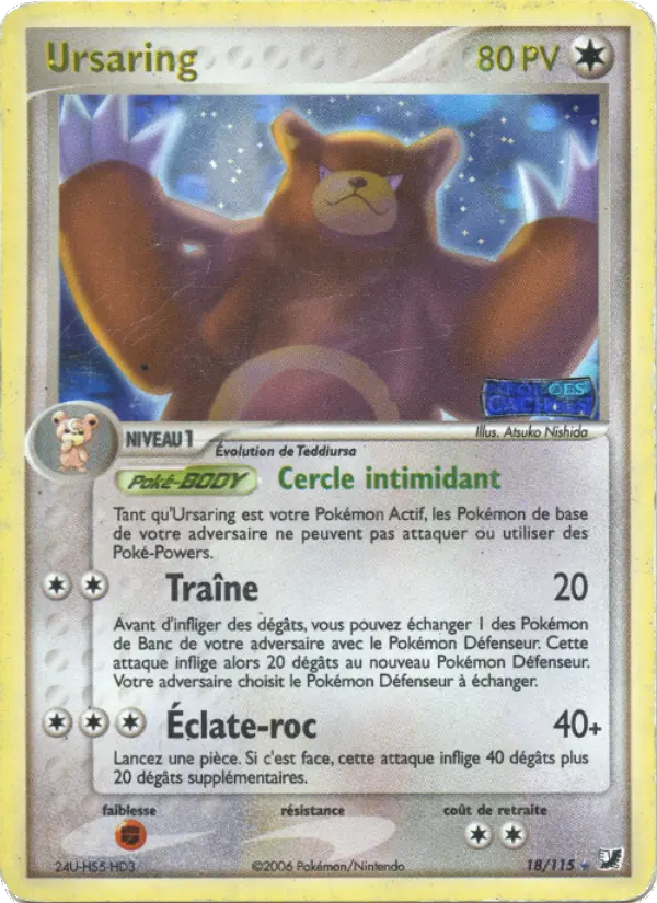 Ursaring – carte Pokémon TCG Rare n°18
