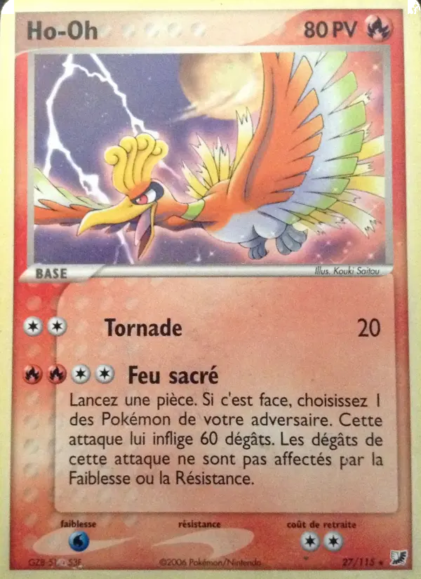 Ho-Oh – carte Pokémon TCG Rare n°27