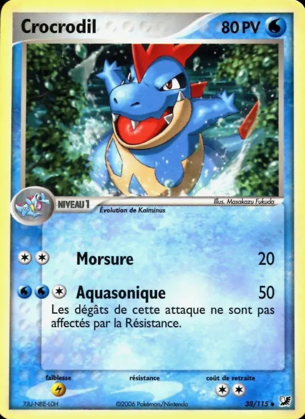 Crocrodil – carte Pokémon TCG Peu Commune n°38