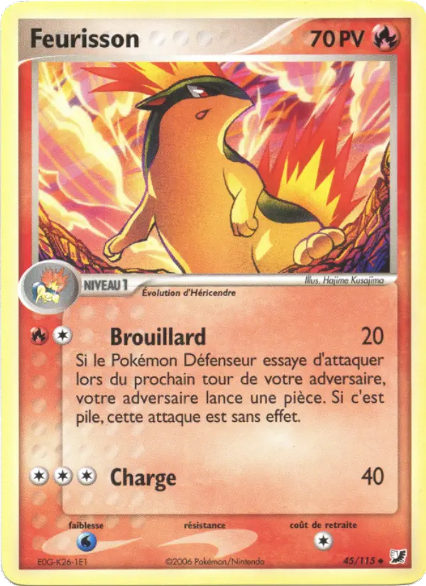 Feurisson – carte Pokémon TCG Peu Commune n°45