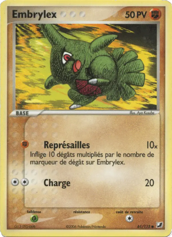 Embrylex – carte Pokémon TCG Commune n°61
