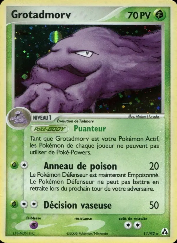 Grotadmorv – carte Pokémon TCG Rare n°11