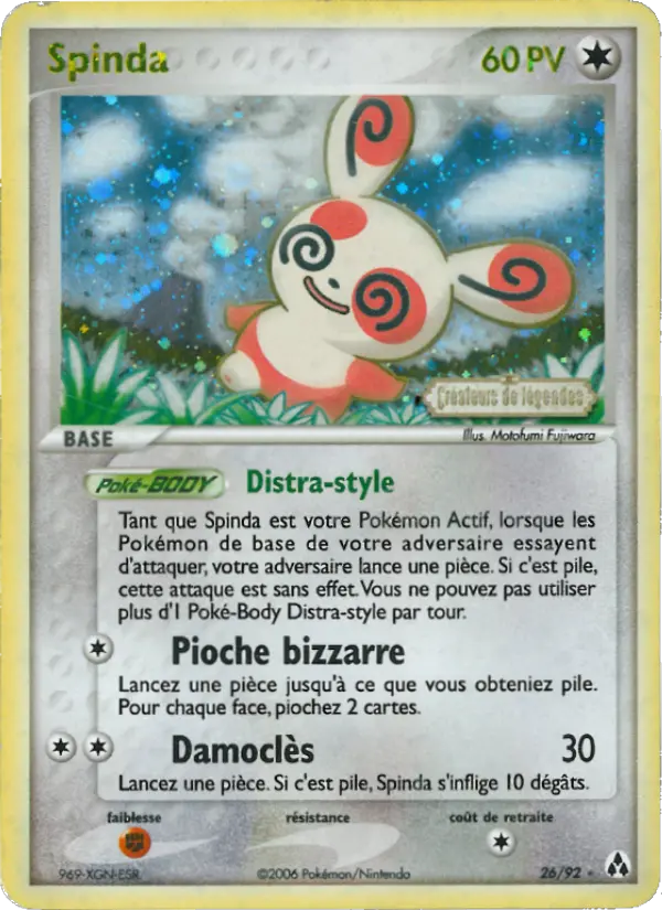 Spinda – carte Pokémon TCG Rare n°26