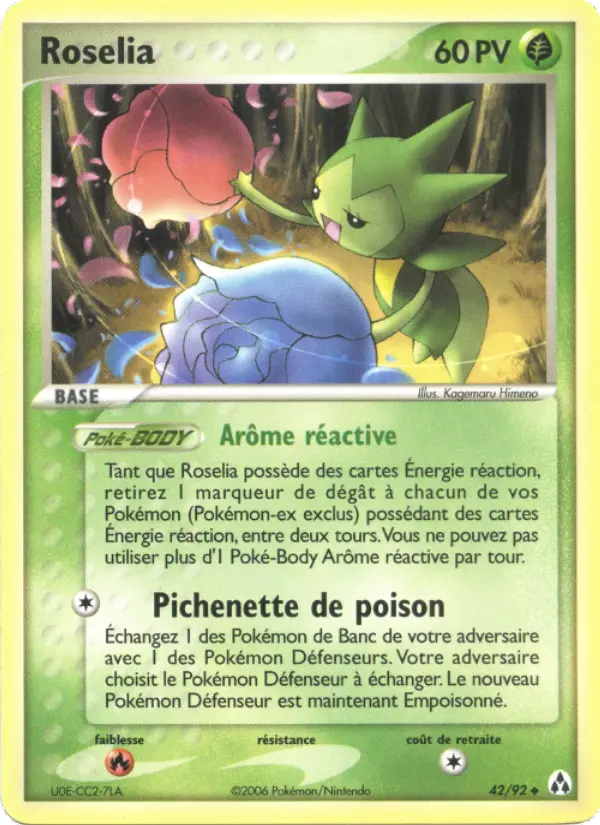 Roselia – carte Pokémon TCG Peu Commune n°42
