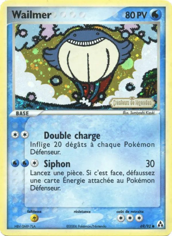 Wailmer – carte Pokémon TCG Commune n°69