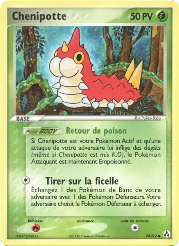 Chenipotte – carte Pokémon TCG Commune n°70