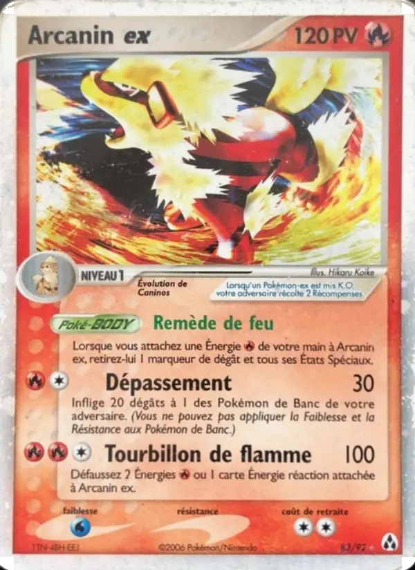 Arcanin ex – carte Pokémon TCG Rare n°83