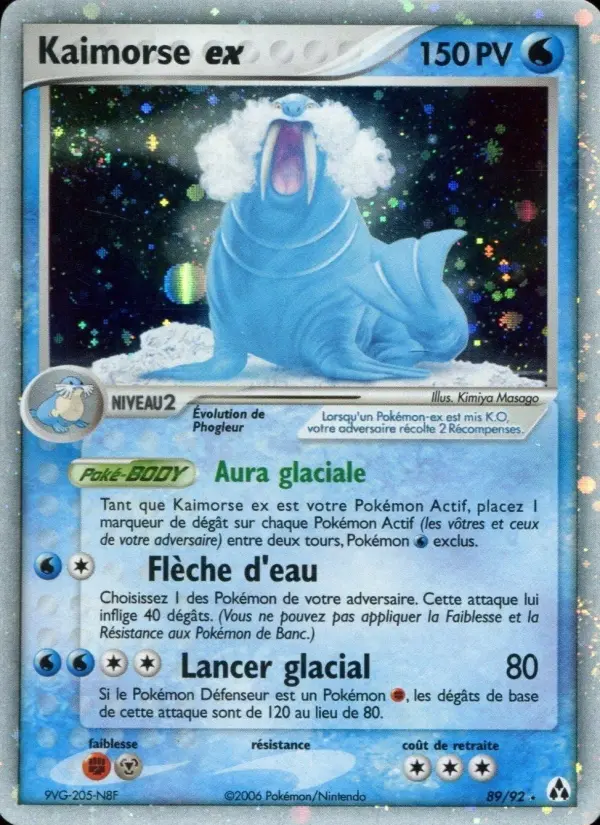 Kaimorse ex – carte Pokémon TCG Rare n°89