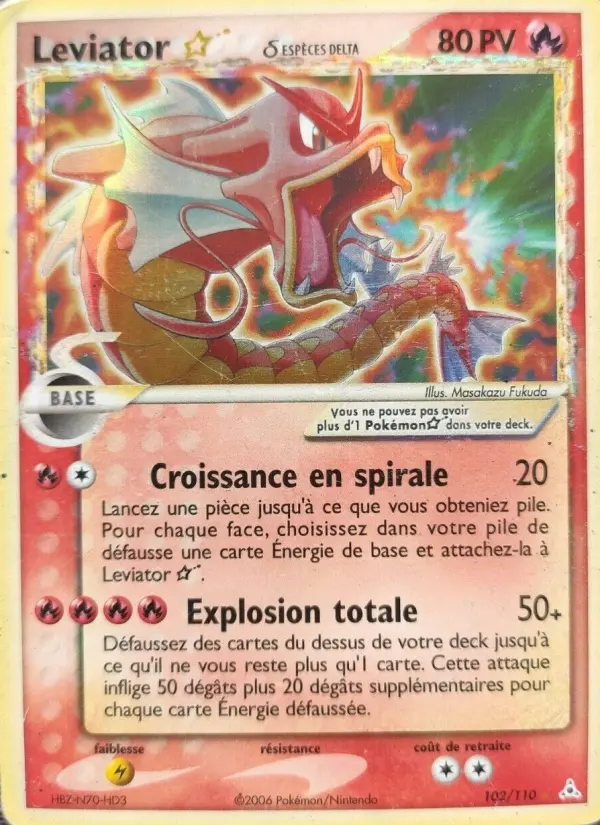 Leviator ☆ δ – carte Pokémon TCG Rare n°102