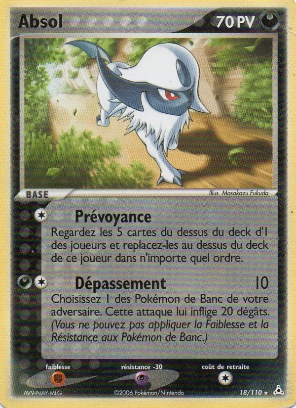 Absol – carte Pokémon TCG Rare n°18