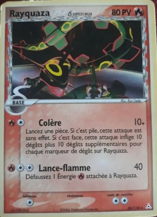 Rayquaza δ – carte Pokémon TCG Rare n°26