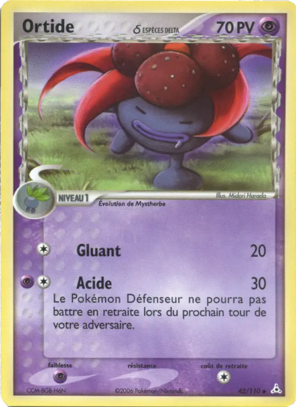 Ortide δ – carte Pokémon TCG Peu Commune n°42