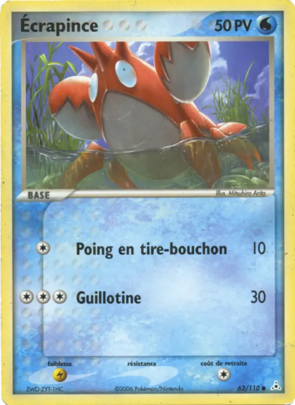 Ecrapince – carte Pokémon TCG Commune n°62