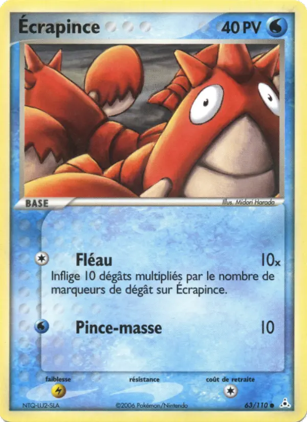 Ecrapince – carte Pokémon TCG Commune n°63