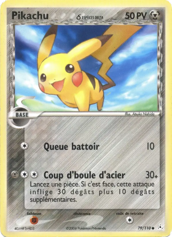 Pikachu δ – carte Pokémon TCG Commune n°79