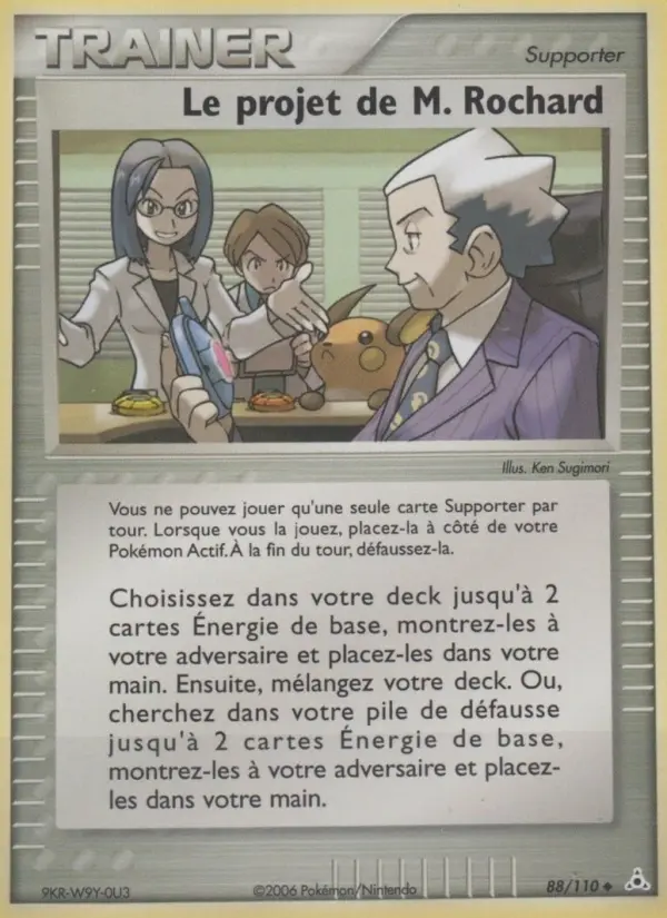 Le projet de M. Rochard – carte Pokémon TCG Peu Commune n°88
