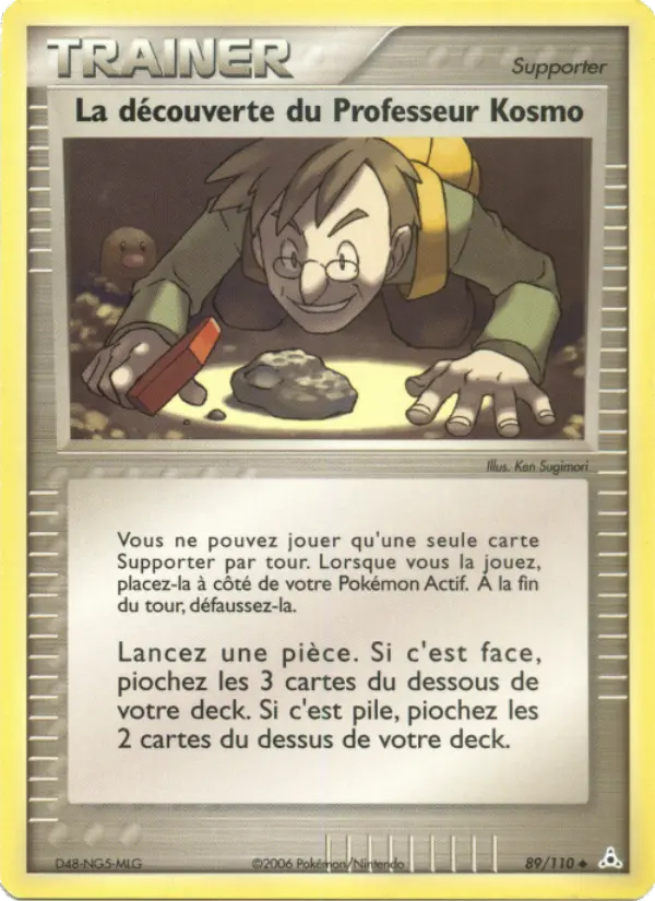 La découverte du Professeur Kosmo – carte Pokémon TCG Peu Commune n°89