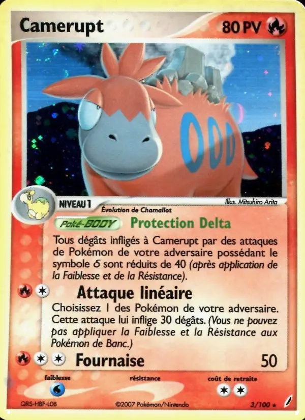 Camerupt – carte Pokémon TCG Rare n°3