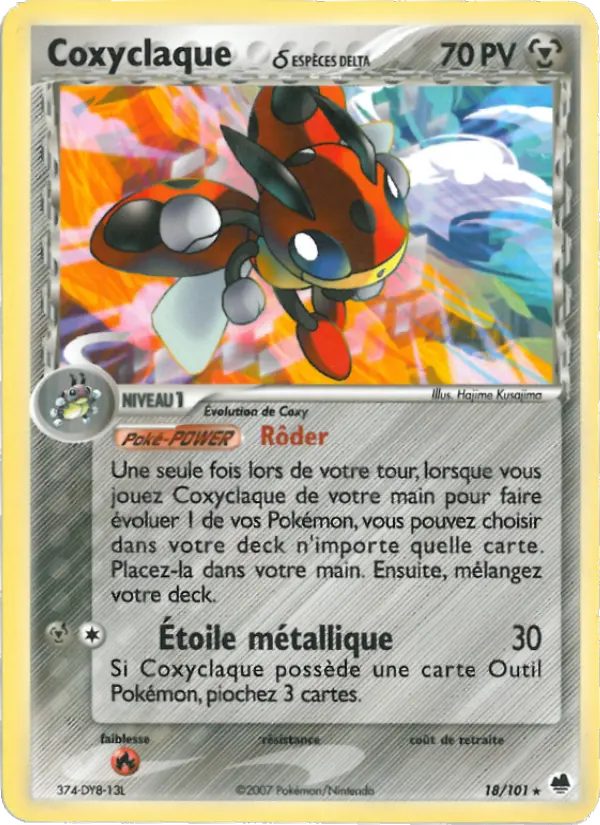 Coxyclaque δ – carte Pokémon TCG Rare n°18