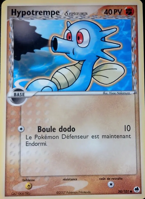 Hypotrempe δ – carte Pokémon TCG Commune n°50
