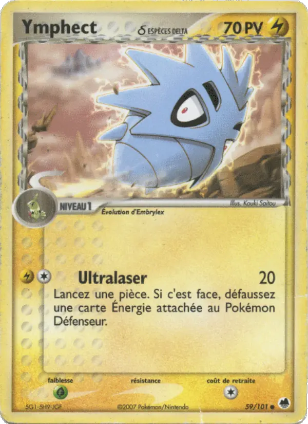 Ymphect δ – carte Pokémon TCG Commune n°59