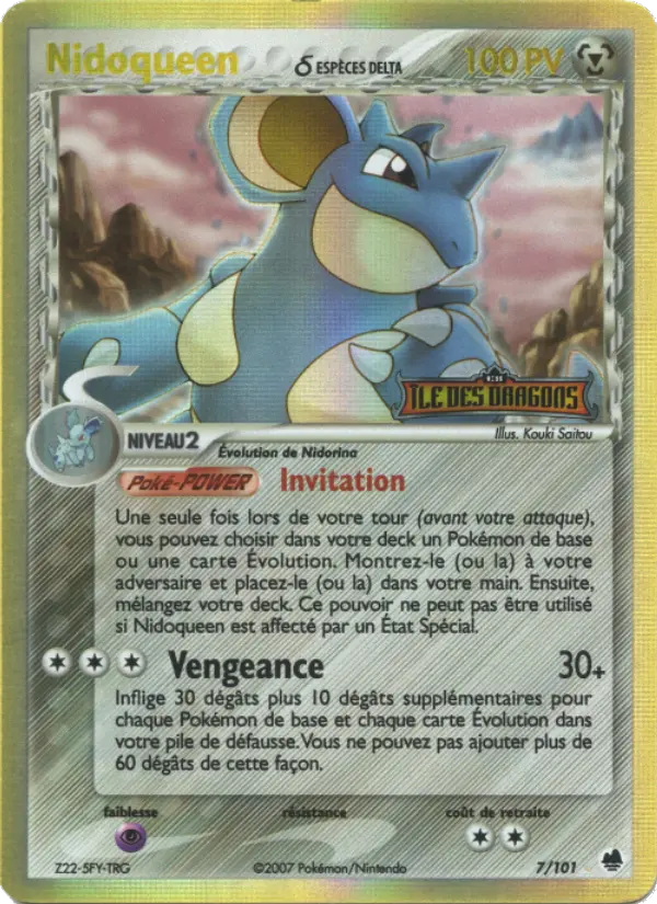 Nidoqueen δ – carte Pokémon TCG Rare n°7