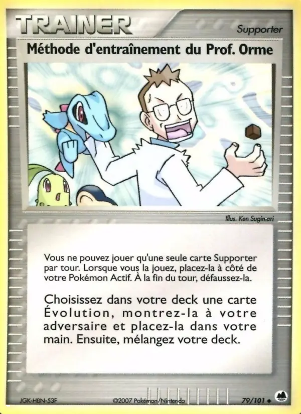 Méthode d'entraînement du Prof. Orme – carte Pokémon TCG Peu Commune n°79