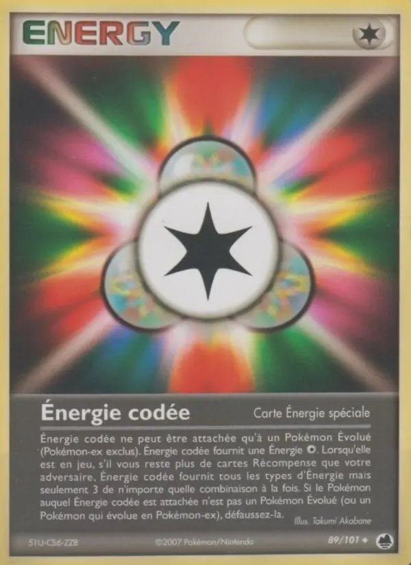 Énergie codée – carte Pokémon TCG Peu Commune n°89
