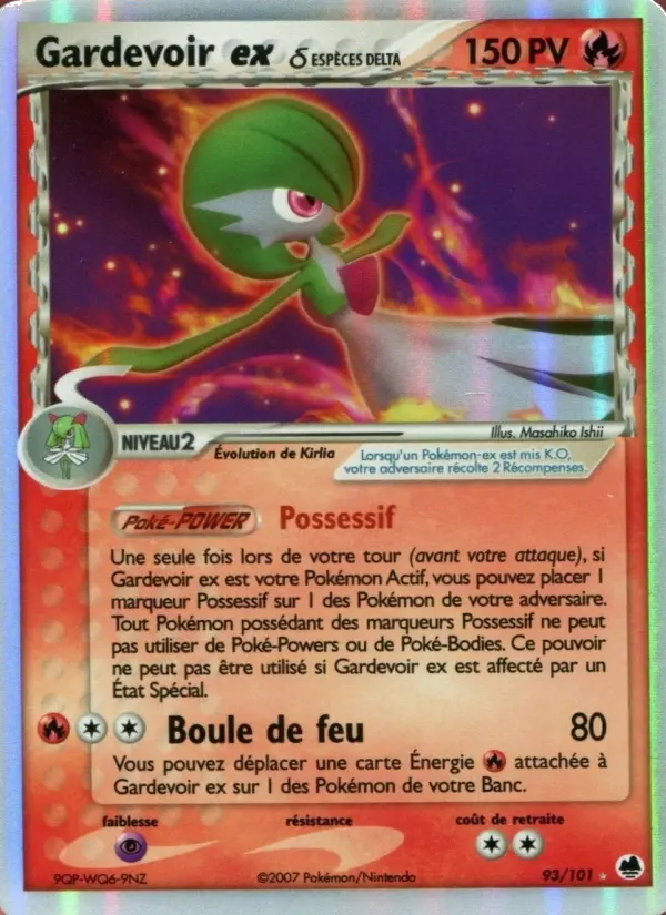Gardevoir ex δ – carte Pokémon TCG Rare n°93
