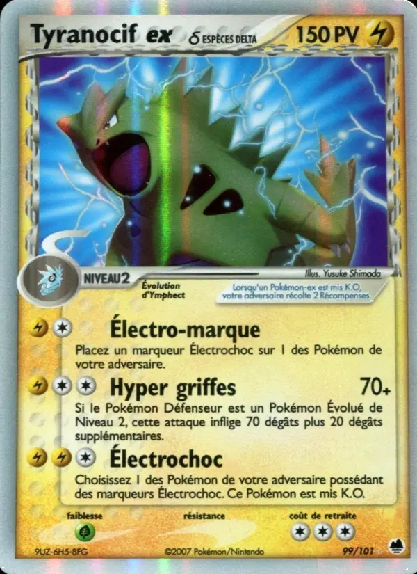 Tyranocif ex δ – carte Pokémon TCG Rare n°99