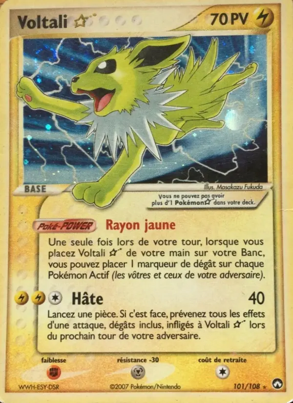 Voltali – carte Pokémon TCG Rare n°101