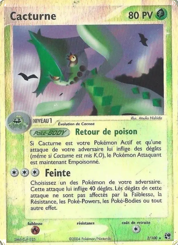 Cacturne – carte Pokémon TCG Rare n°2