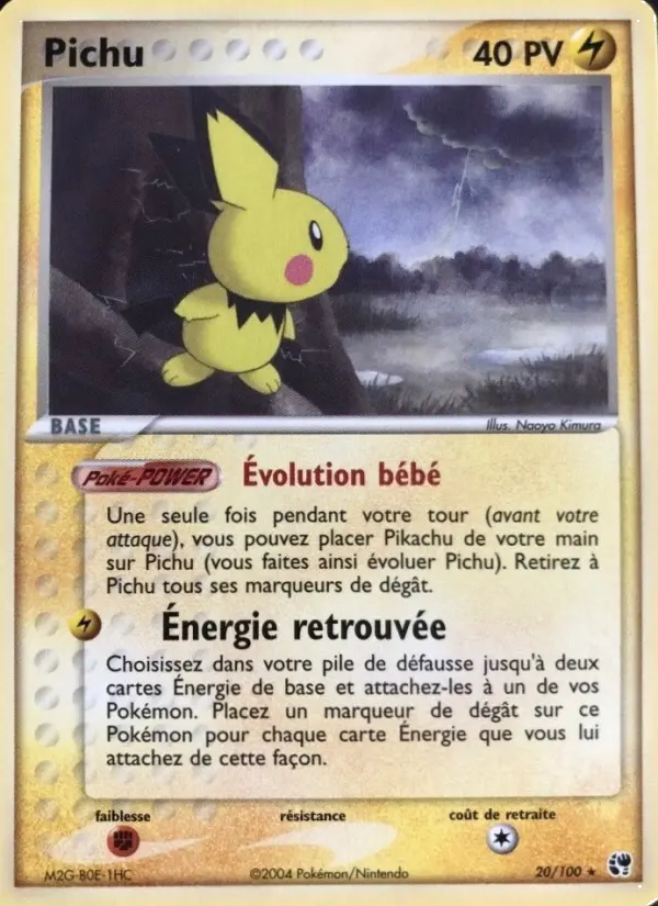 Pichu – carte Pokémon TCG Rare n°20