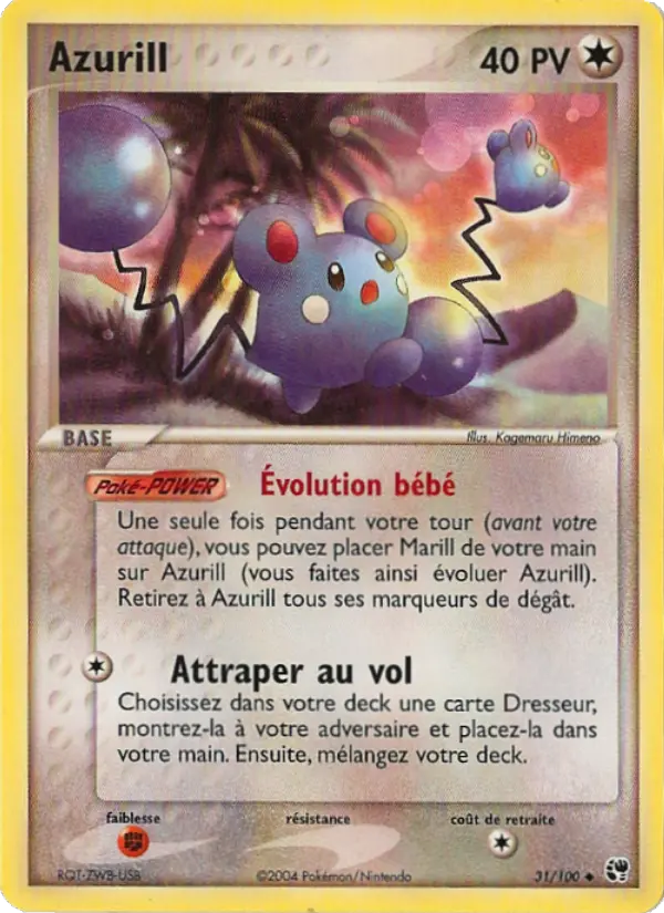 Azurill – carte Pokémon TCG Peu Commune n°31