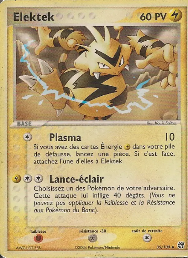 Elektek – carte Pokémon TCG Peu Commune n°35