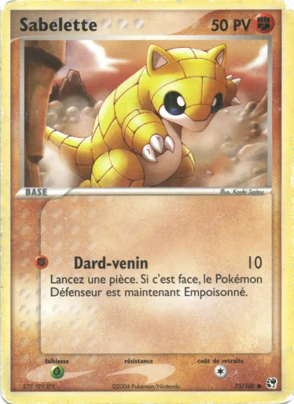Sabelette – carte Pokémon TCG Commune n°75