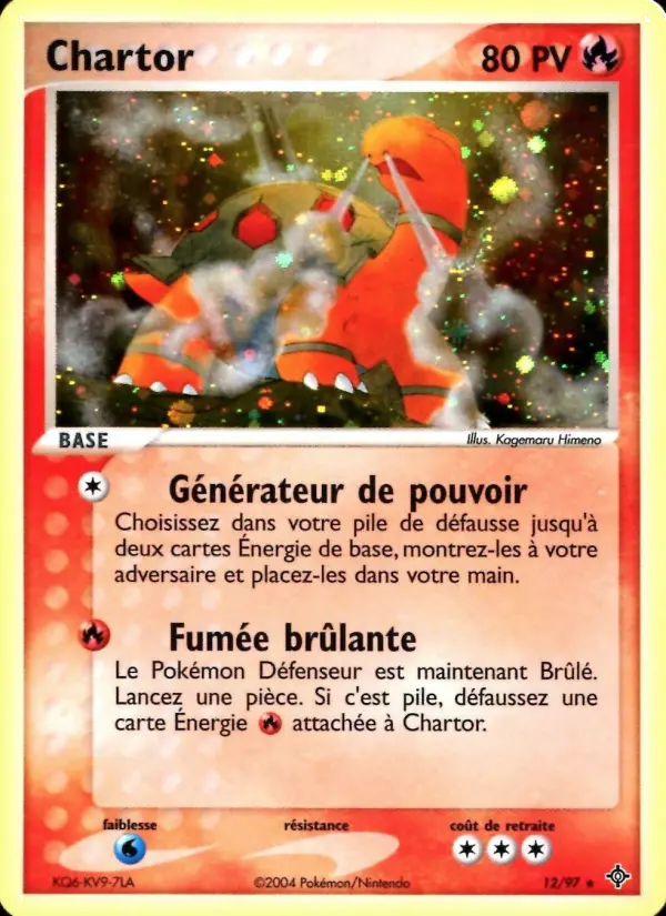Chartor – carte Pokémon TCG Rare n°12