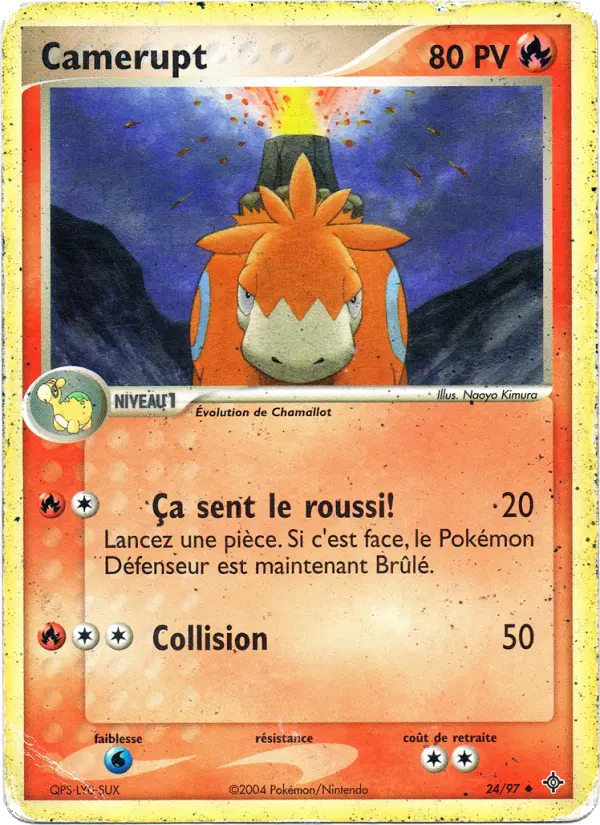Camerupt – carte Pokémon TCG Peu Commune n°24