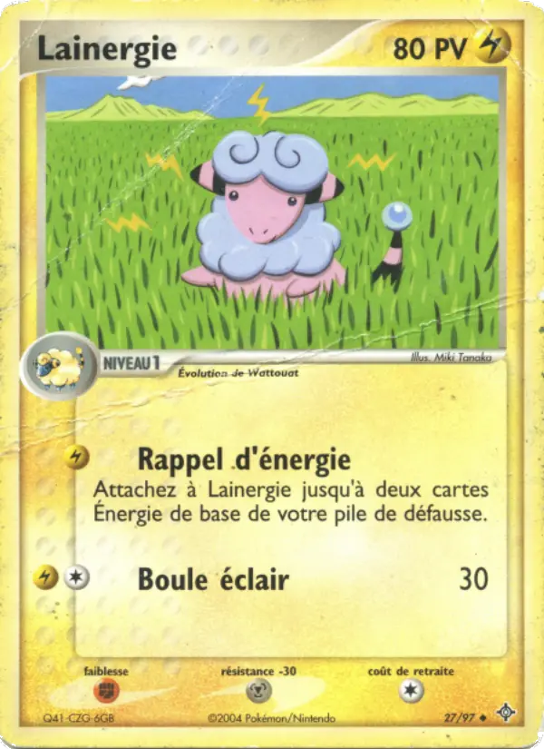 Lainergie – carte Pokémon TCG Peu Commune n°27