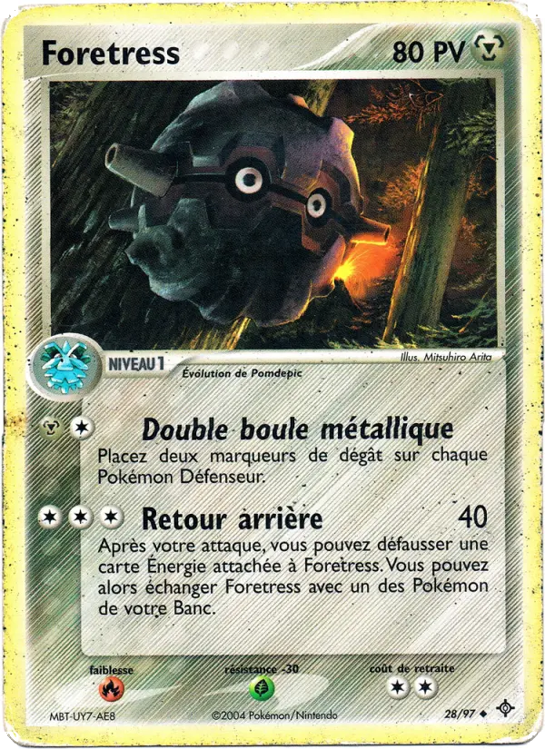 Foretress – carte Pokémon TCG Peu Commune n°28