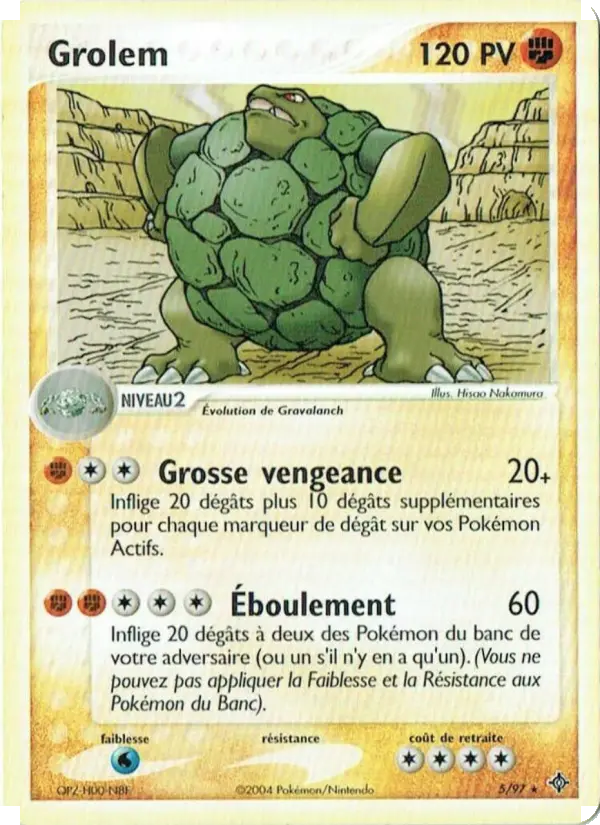 Grolem – carte Pokémon TCG Rare n°5