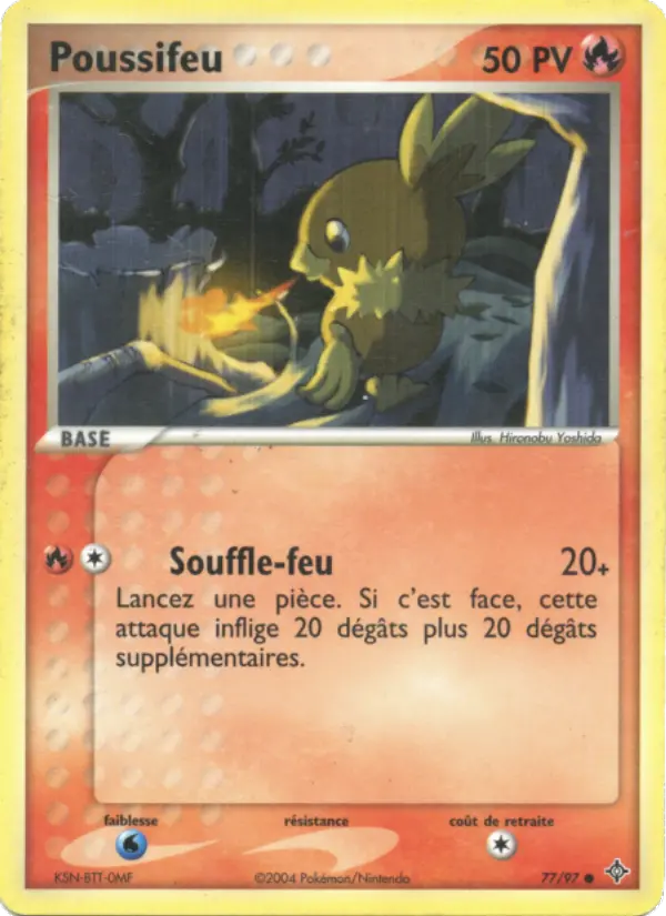 Poussifeu – carte Pokémon TCG Commune n°77