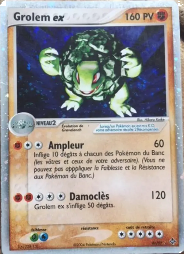 Grolem ex – carte Pokémon TCG Rare n°91