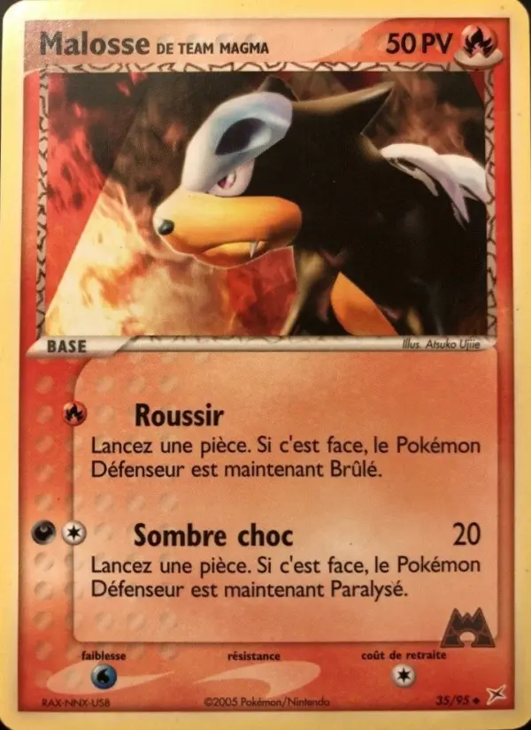 Malosse de Team Magma – carte Pokémon TCG Peu Commune n°35