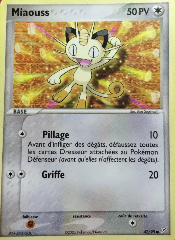 Miaouss – carte Pokémon TCG Commune n°42