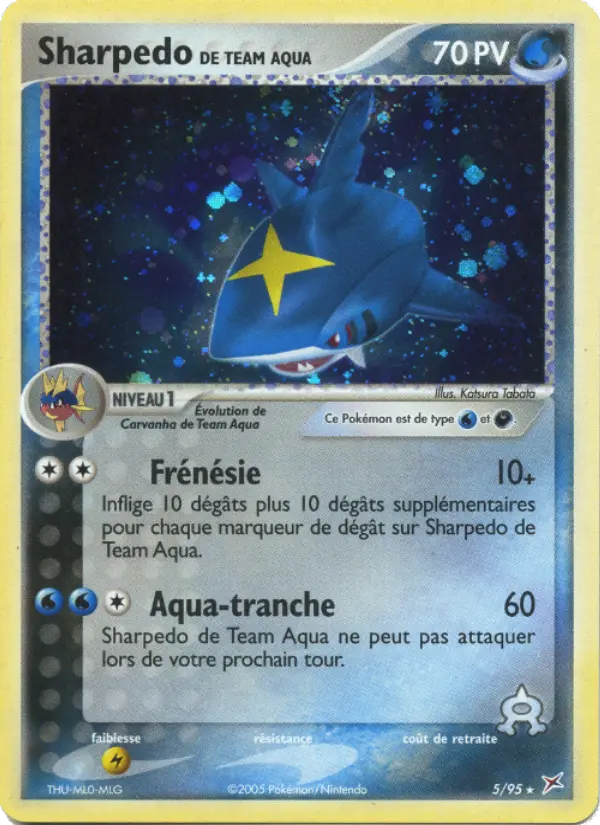 Sharpedo de Team Aqua – carte Pokémon TCG Rare n°5