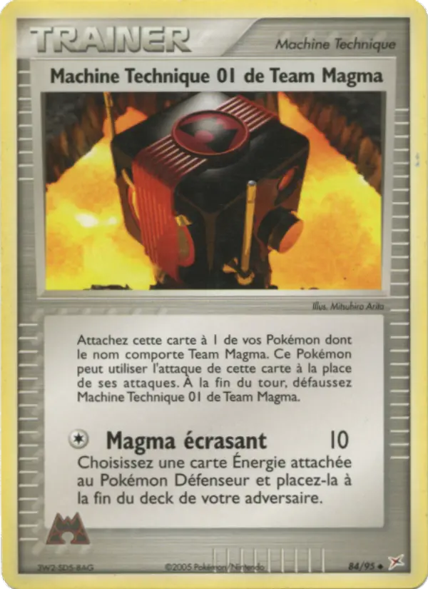 Machine Technique 01 de Team Magma – carte Pokémon TCG Peu Commune n°84
