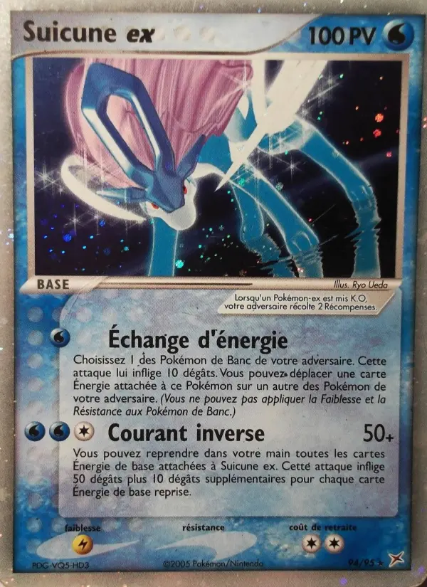 Suicune ex – carte Pokémon TCG Rare n°94