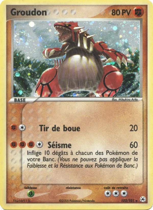 Groudon – carte Pokémon TCG Rare n°102